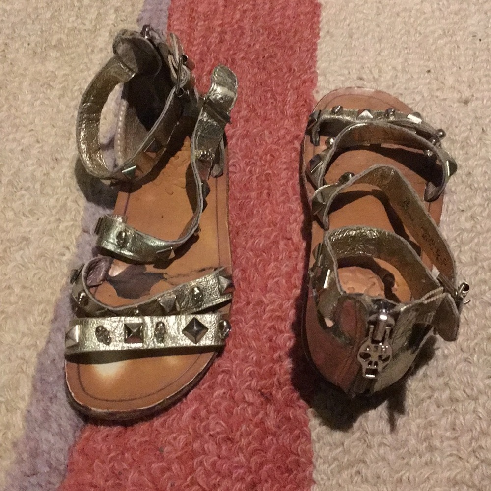 Ash Kids Gold Sandal size 11 (28 EU)